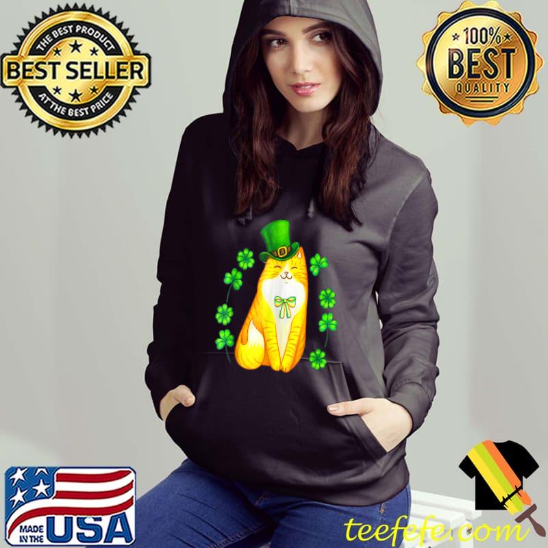 Cat St Patrick's Day Green Saint Patty T-Shirt Hoodie Cat St Patrick's Day Green Saint Patty T-Shirt Hoodie