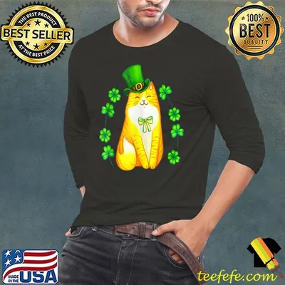 Cat St Patrick's Day Green Saint Patty T-Shirt