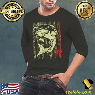 Catfish American Flag Fishing Dad Papa Catfishing T-Shirt