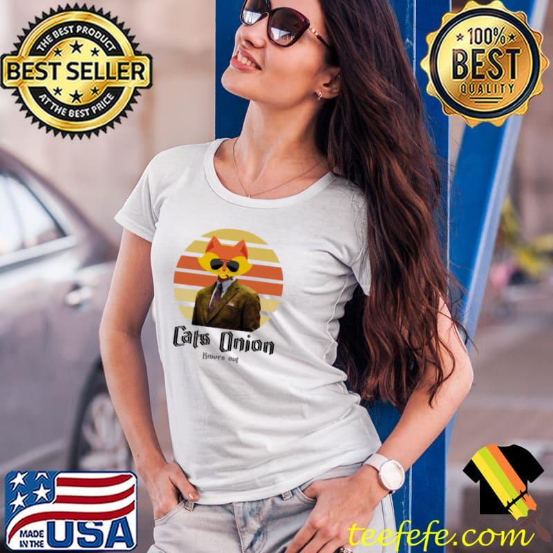 Cats onion knives out glass onion s Ladies Tee Cats onion knives out glass onion s Ladies Tee