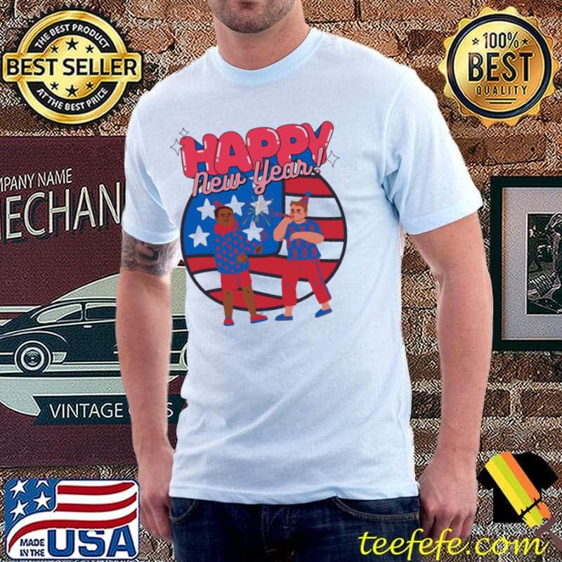 Celabrating happy new year usa 2023 happy new year America classic shirt