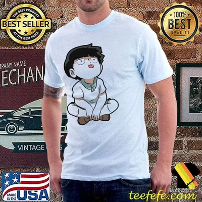 ChibI shigeo kageyama with tongue mob psycho 100 classic shirt