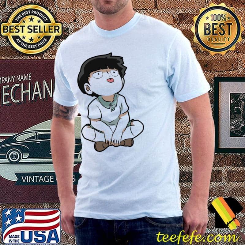 ChibI shigeo kageyama with tongue mob psycho 100 classic shirt