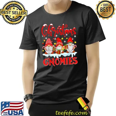 Christmas Gnome Hanging With My Gnomies Family Pajamas T-Shirt
