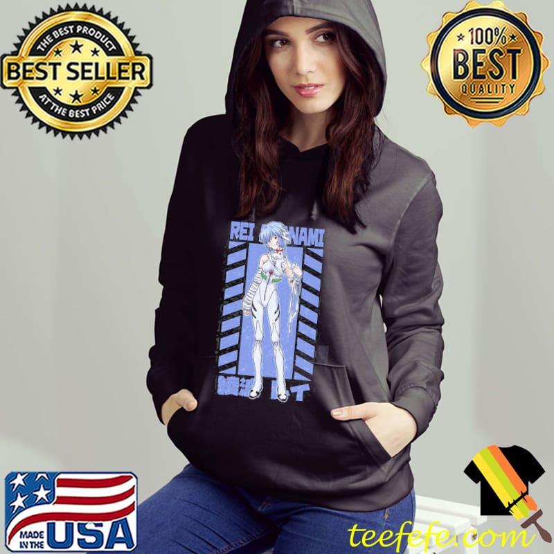 Colored stripe reI ayanamI neon genesis evangelion urban style classic s Hoodie Colored stripe reI ayanamI neon genesis evangelion urban style classic s Hoodie