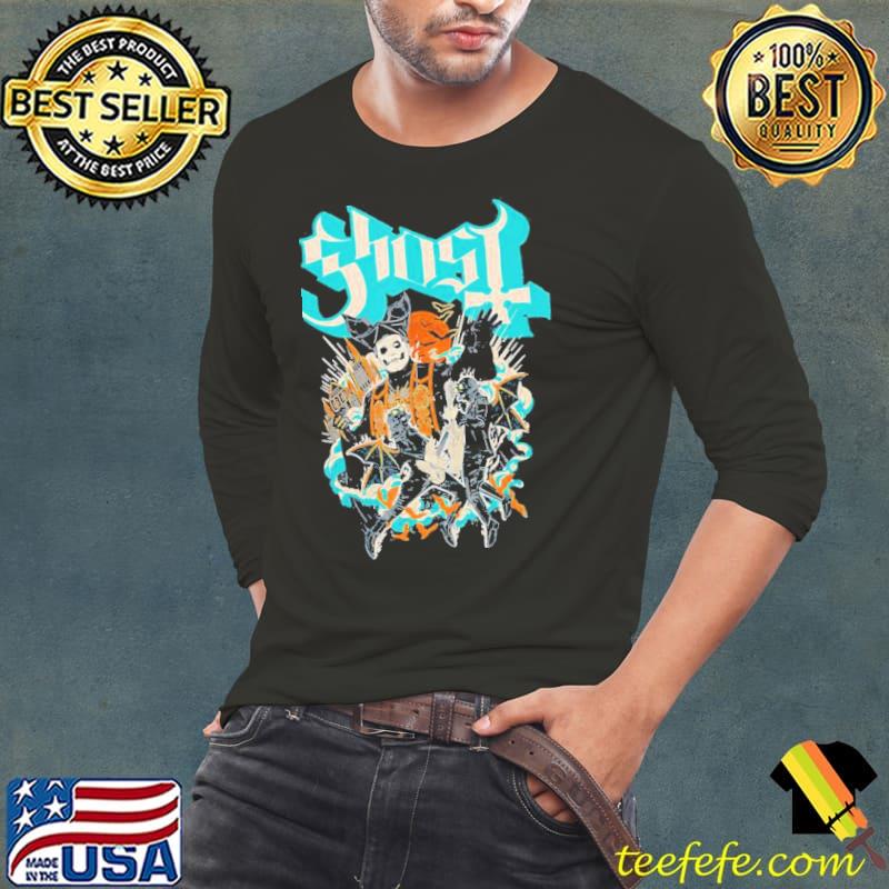 Colorful art of the ghost rock band rock impera maestro trending classic s Long Sleeve Tee Colorful art of the ghost rock band rock impera maestro trending classic s Long Sleeve Tee