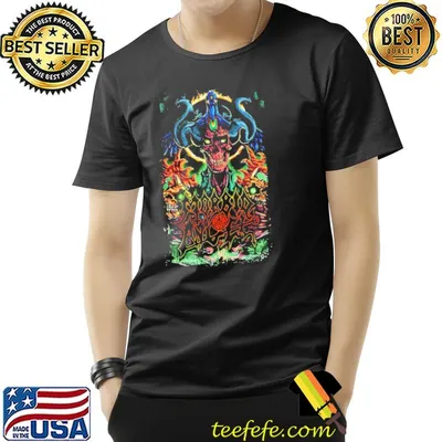 Colorful of morbid angel merch graphic art trending classic shirt