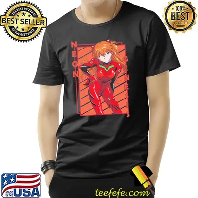 Cool asuka langleyneon genesis evangelion shinseikI evangerion color stripe design classic hirt