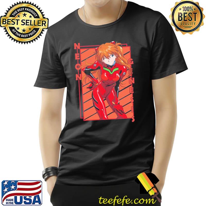Cool asuka langleyneon genesis evangelion shinseikI evangerion color stripe design classic hirt Cool asuka langleyneon genesis evangelion shinseikI evangerion color stripe design classic hirt