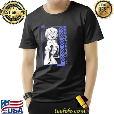 Cool bg reI ayanamI manga evangelion urban style classic shirt
