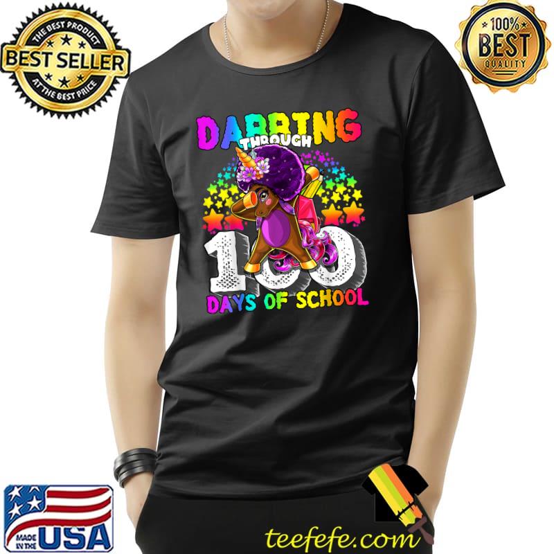 Dabbing Through 100 Days Of School Cute Unicorn Dabbing Stars Watercolor T-Shirt Unisex Dabbing Through 100 Days Of School Cute Unicorn Dabbing Stars Watercolor T-Shirt Unisex