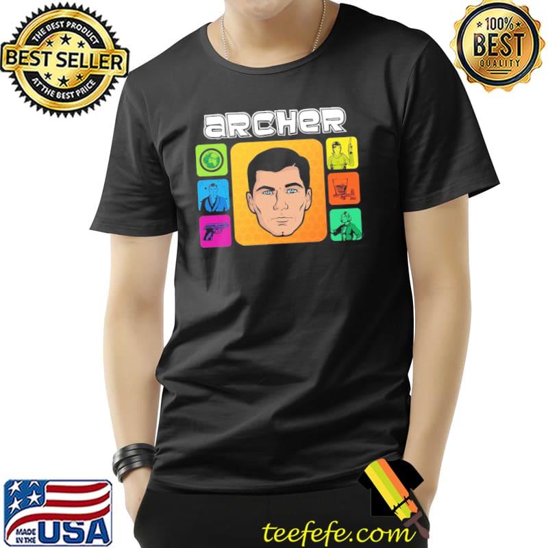 Design archer sitcom sterling archer cartoon art classic shirt