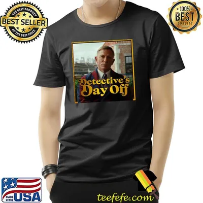 Detective's day off daniel craig glass onion movie glass onion movie shirt