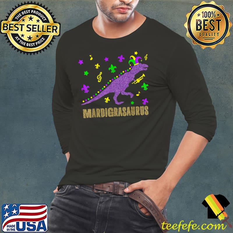 Dinosaur T Rex Mardi Gras Party Gift T-Shirt