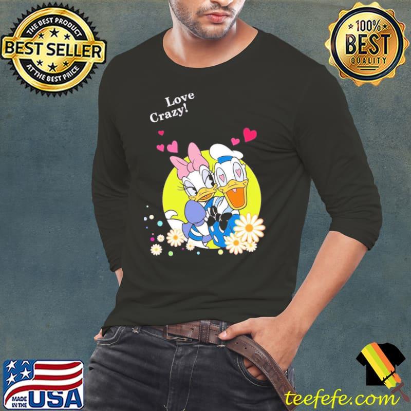 Donald duck and daisy duck love crazy classic s Long Sleeve Tee Donald duck and daisy duck love crazy classic s Long Sleeve Tee