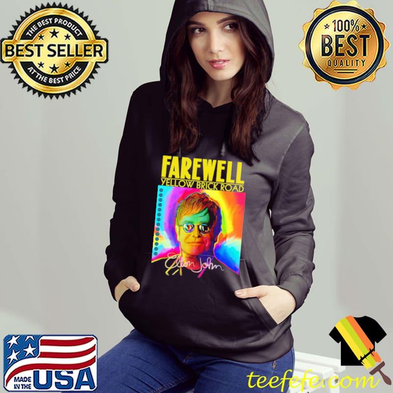 Elton john farewell tour yellow brick road colored fanmade classic s Hoodie Elton john farewell tour yellow brick road colored fanmade classic s Hoodie