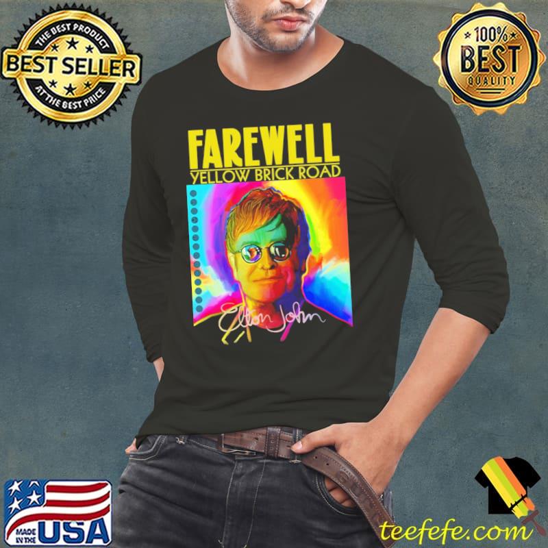Elton john farewell tour yellow brick road colored fanmade classic s Long Sleeve Tee Elton john farewell tour yellow brick road colored fanmade classic s Long Sleeve Tee