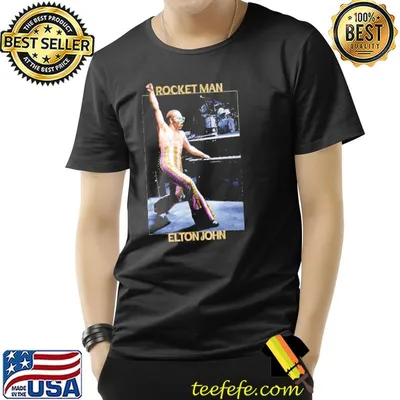 Elton john simple funny rocket man outfit photographic classic shirt