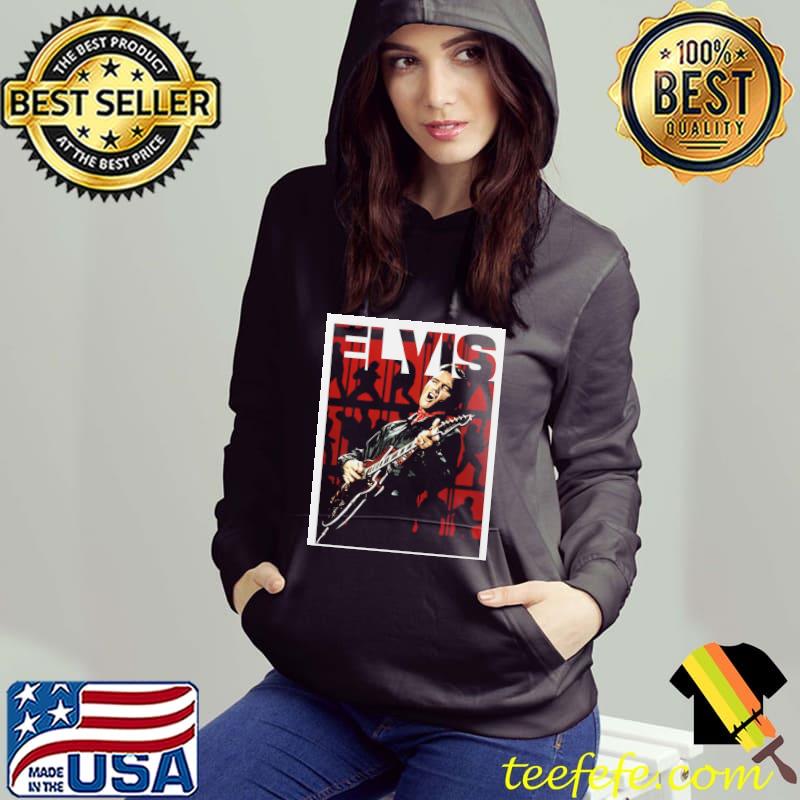 Elvis presley red illustration guitarist classic s Hoodie Elvis presley red illustration guitarist classic s Hoodie