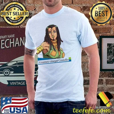 Erumee vinegar costello jojo's bizarre adventure shirt