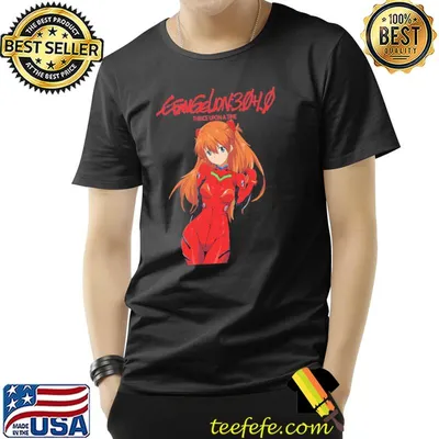 Evangelion asuka langley portrait anime classic shirt