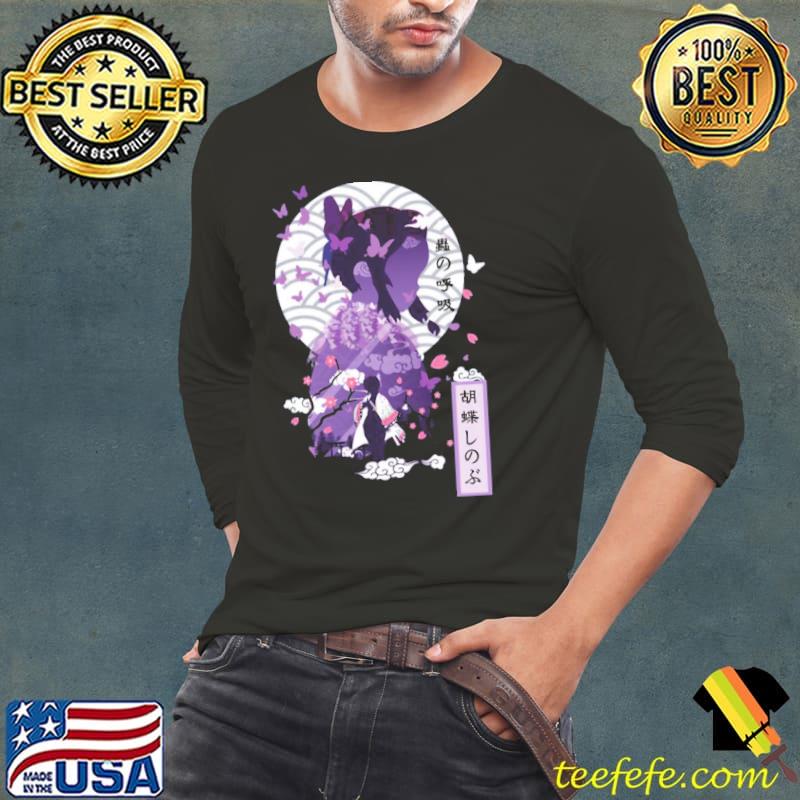 Fanmade shinobu master of insect minimalist silhouette demon slayer kimetsu no yaiba classic s Long Sleeve Tee Fanmade shinobu master of insect minimalist silhouette demon slayer kimetsu no yaiba classic s Long Sleeve Tee