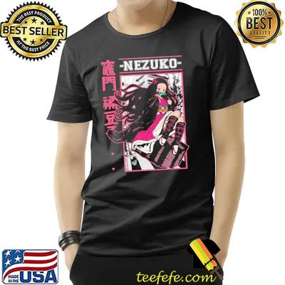 Fictional character nezuko cute girl demon slayer kimetsu no yaiba shirt