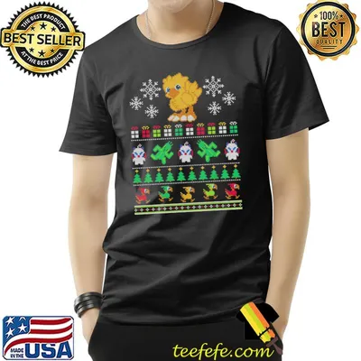 Final fantasy merry chocobo ugly christmas classic shirt