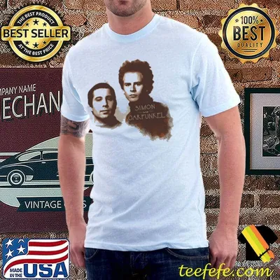 Folk rock duo simon and garfunkel shirt