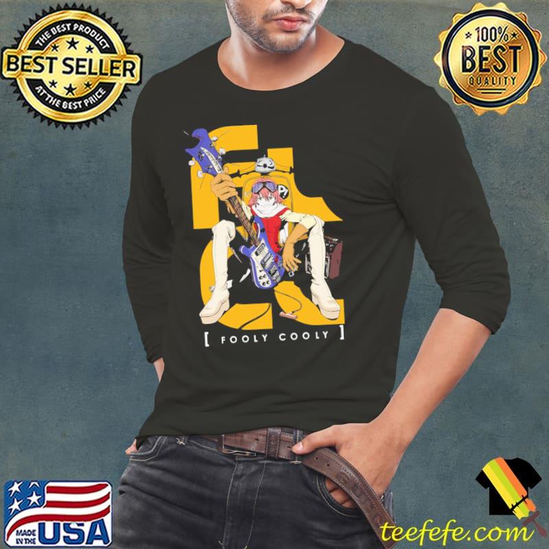 Fooly haruko and the guitar flcl fooly cooly classic s Long Sleeve Tee Fooly haruko and the guitar flcl fooly cooly classic s Long Sleeve Tee