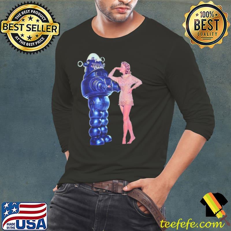 Forbidden Planet Robby the Robot Shirt Long Sleeve Tee Forbidden Planet Robby the Robot Shirt Long Sleeve Tee