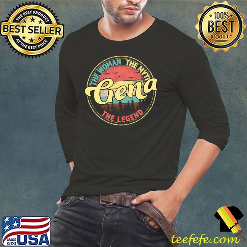 Gena The Woman The Myth Legend Personalized Name Vintage T-Shirt
