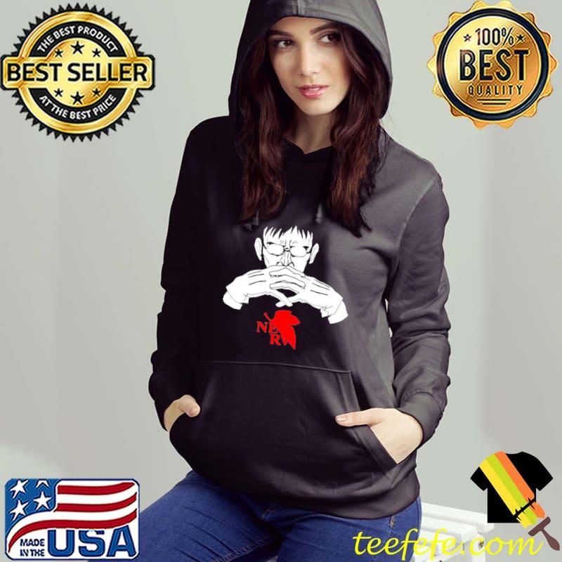 Gendo ikarI evangelion white design classic s Hoodie Gendo ikarI evangelion white design classic s Hoodie