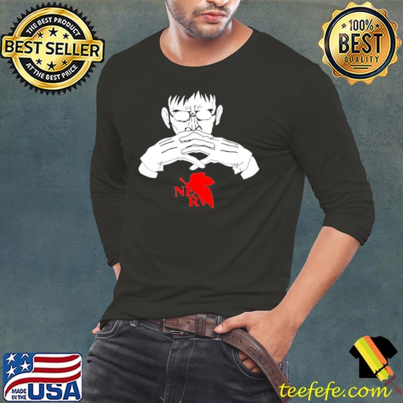Gendo ikarI evangelion white design classic s Long Sleeve Tee Gendo ikarI evangelion white design classic s Long Sleeve Tee