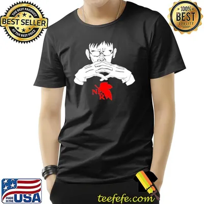 Gendo ikarI evangelion white design classic shirt