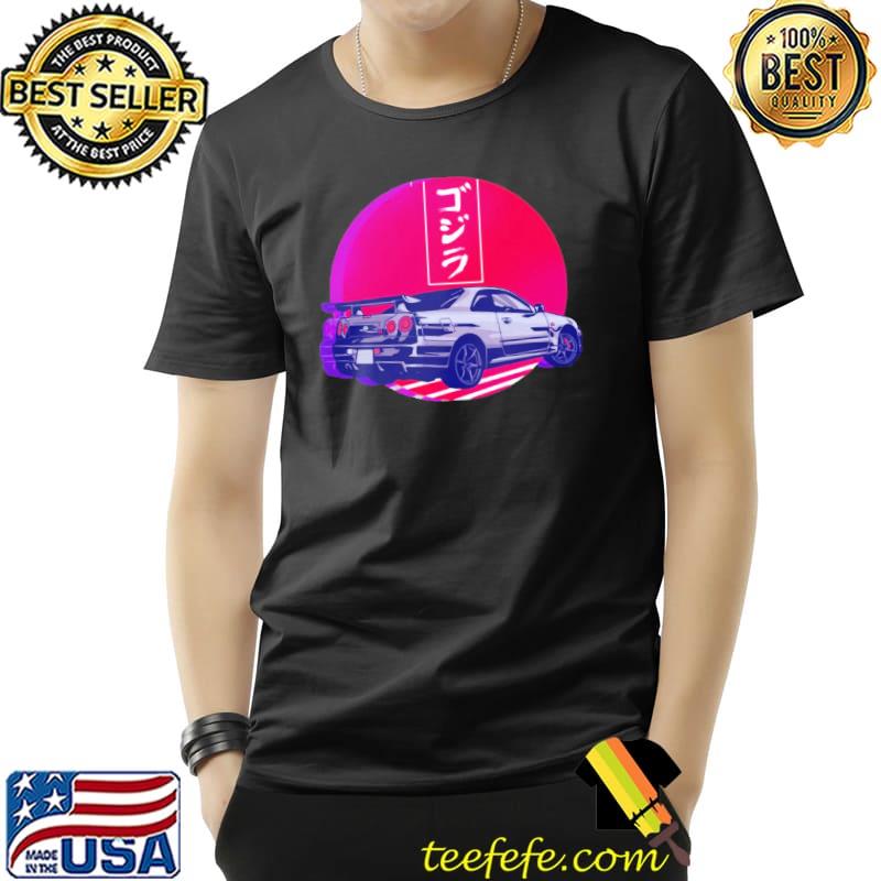 Gtr r34 gojira sunset classic shirt