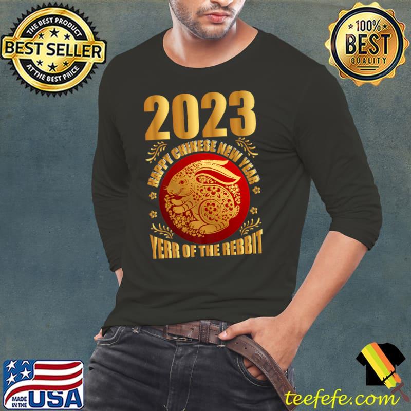 Happy Chinese New Year 2023 Lunar Zodiac Year Of The Rabbit Moon T-Shirt