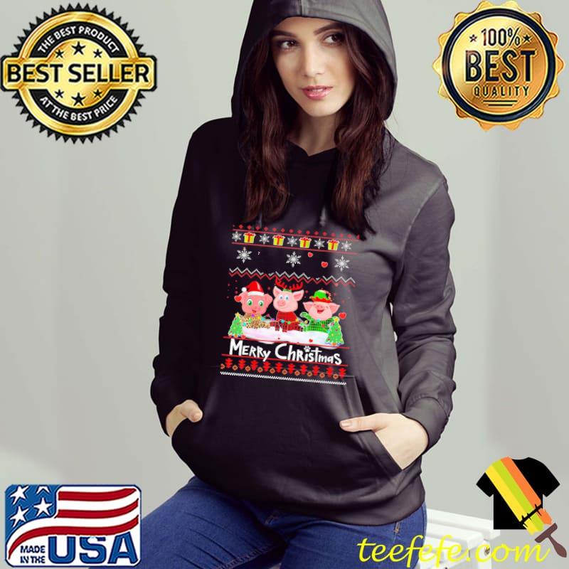 Happy holidays pajamas pig reindeer christmas ugly classic s Hoodie Happy holidays pajamas pig reindeer christmas ugly classic s Hoodie
