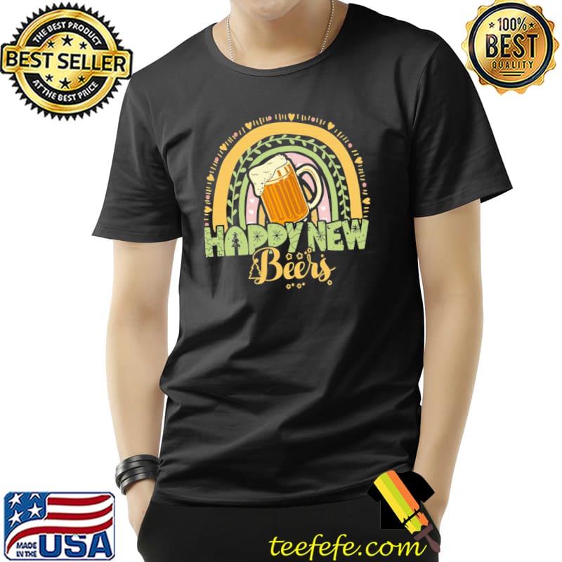 Happy new beers funny happy new year outfit 2023 shirt
