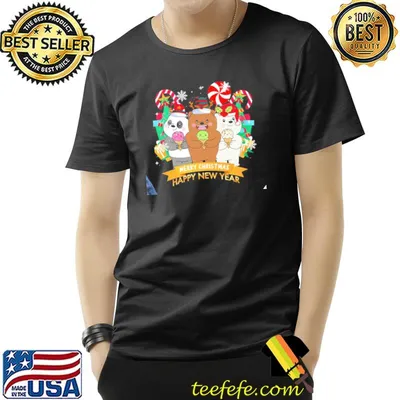 Happy new year we bare bears xmas classic shirt