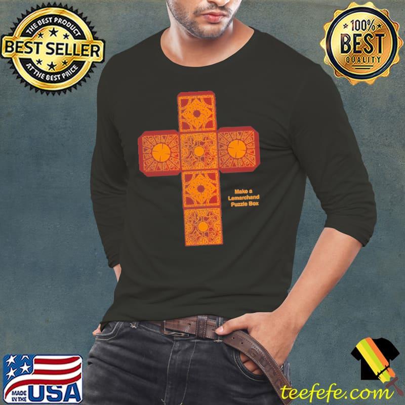 Hellraiser Make A Lemarchand Puzzle Box Shirt Long Sleeve Tee Hellraiser Make A Lemarchand Puzzle Box Shirt Long Sleeve Tee