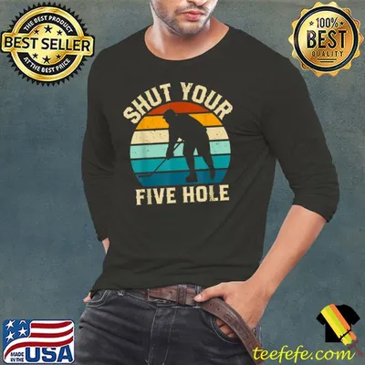 Ice hockey shut you five hole vintage sunset T-Shirt