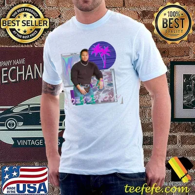 Japanese young dwayne johnson vaporwave shirt