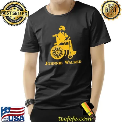Johnnie walked yellow logo shirt