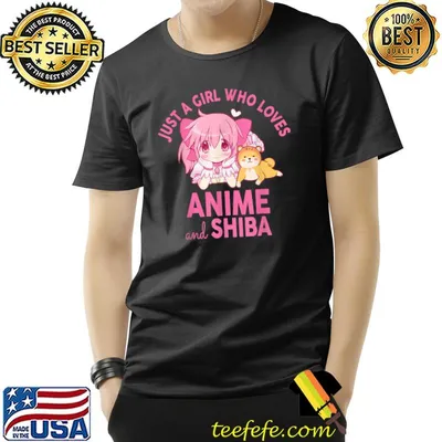 Just A Girl Who Loves Anime And Shiba Teen Girls T-Shirt