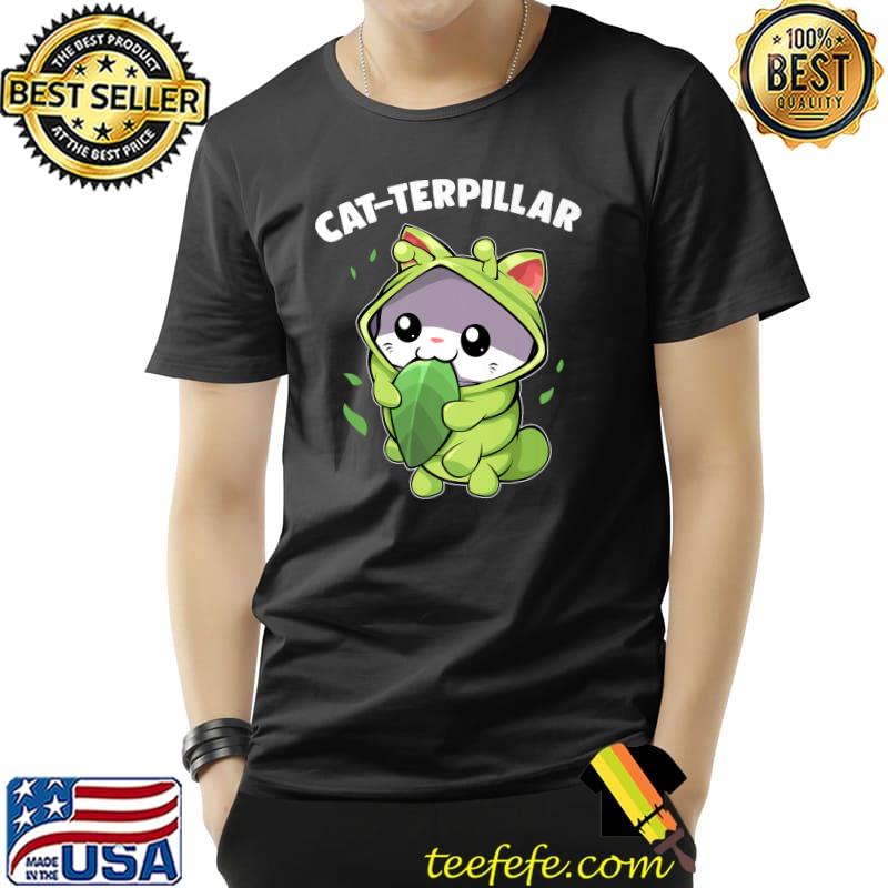 Kawaii Cat Anime Japanese Art Neko Cat-Terpillar T-Shirt Unisex Kawaii Cat Anime Japanese Art Neko Cat-Terpillar T-Shirt Unisex