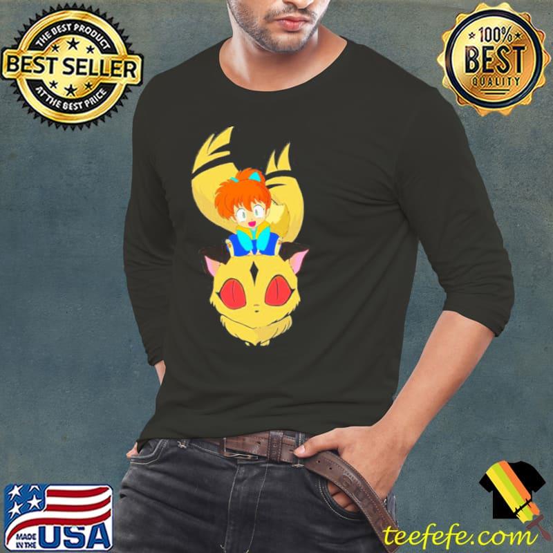 Kirara and shippo inuyasha anime classic s Long Sleeve Tee Kirara and shippo inuyasha anime classic s Long Sleeve Tee
