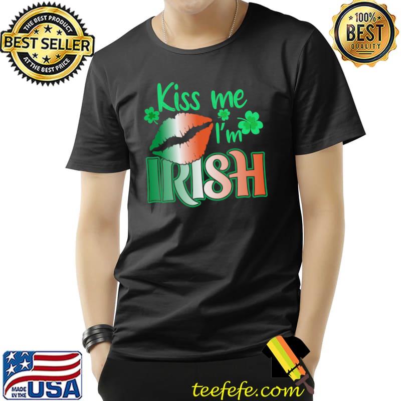 Kiss me i'm irish lip shamrock saint patricks day T-Shirt Unisex Kiss me i'm irish lip shamrock saint patricks day T-Shirt Unisex