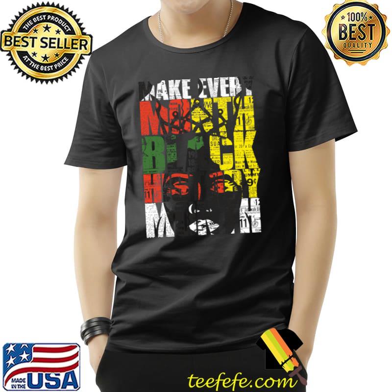 Make Every Month Black History Month African American T-Shirt Unisex Make Every Month Black History Month African American T-Shirt Unisex