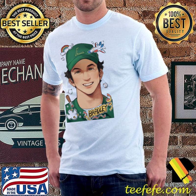 Manga style artwork bradley top gun maverick movie shirt